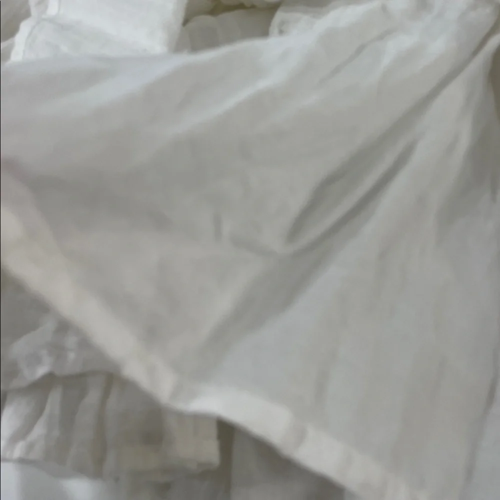 Zara White Smocked Baby Doll Dress Lined | M - Picture 5 of 8